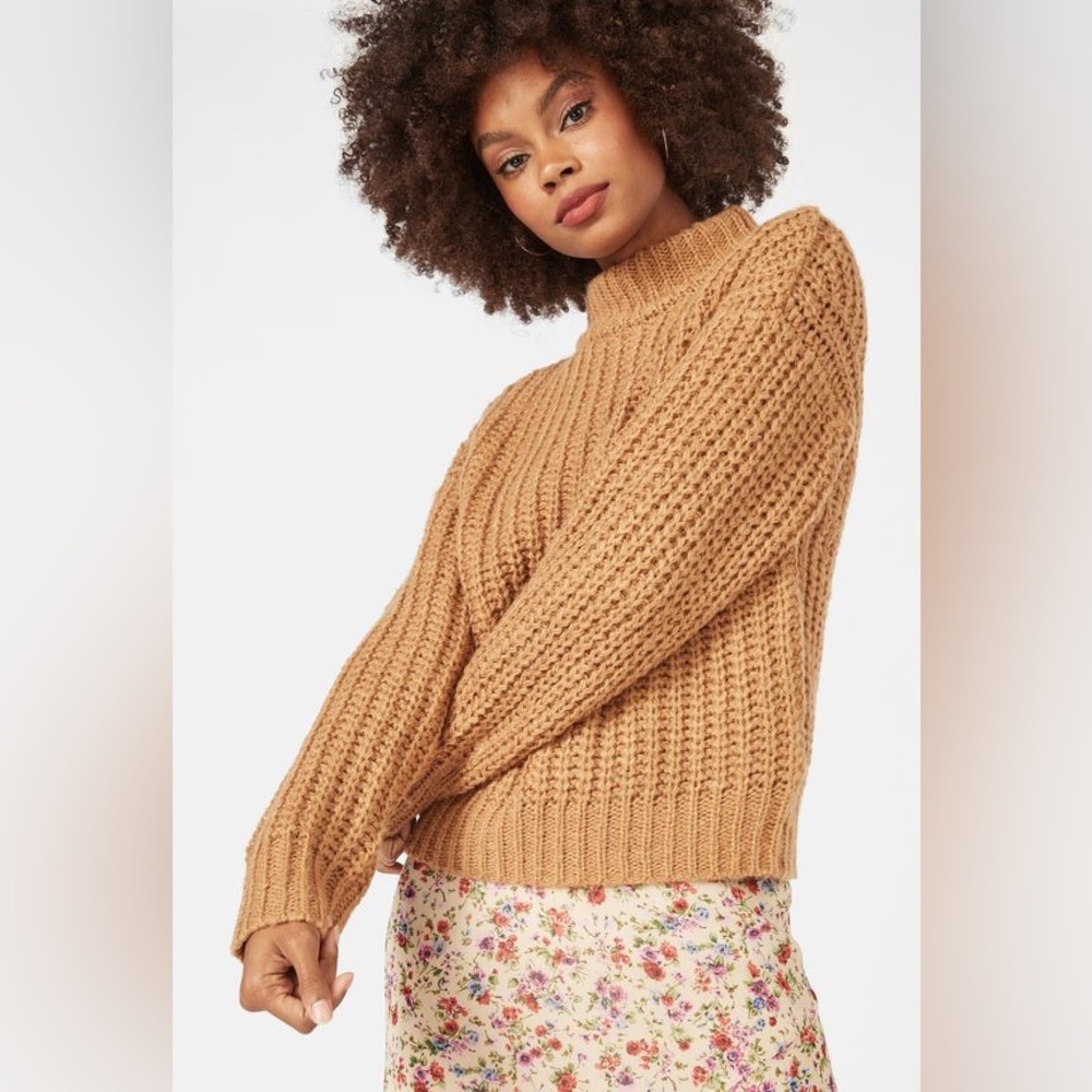 Chunky Knit Tan Sweater
